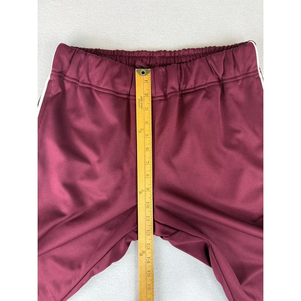 Nike Track Pants Mens Medium Maroon Dri-FIT Athletic Ankle Zip 647124-669